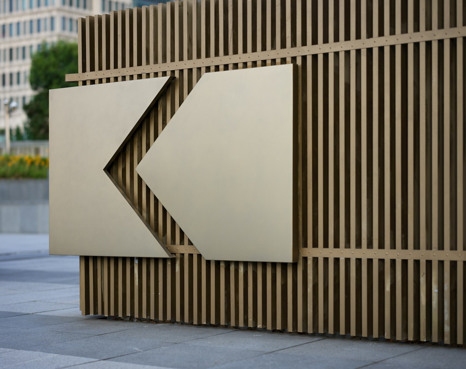 A building with a sign on the side of it